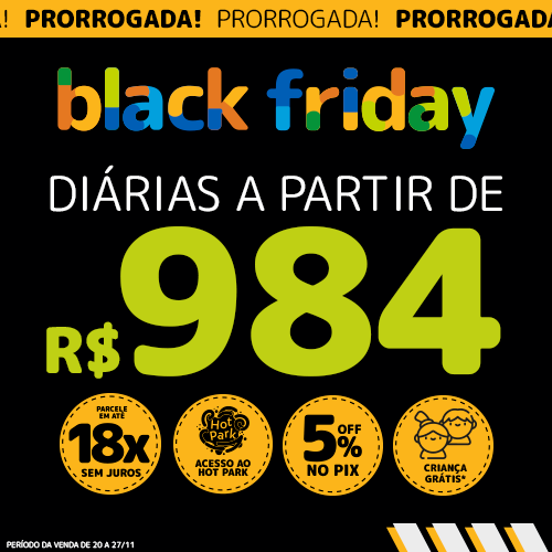 A Black Friday chegou no Rio Quente! 🤑