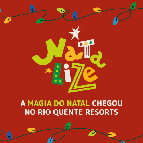 Surpreenda a família com um Natal quente e mágico em Rio Quente. 🎄