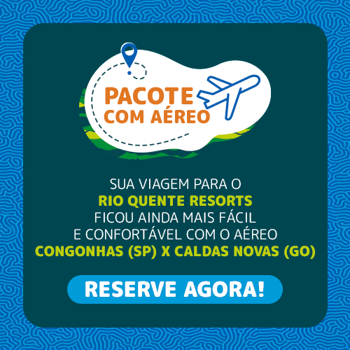 Pacotes + baratos saindo de São Paulo? Conheça nosso voo direto Congonhas x Caldas Novas