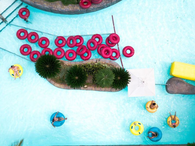 programação piscina