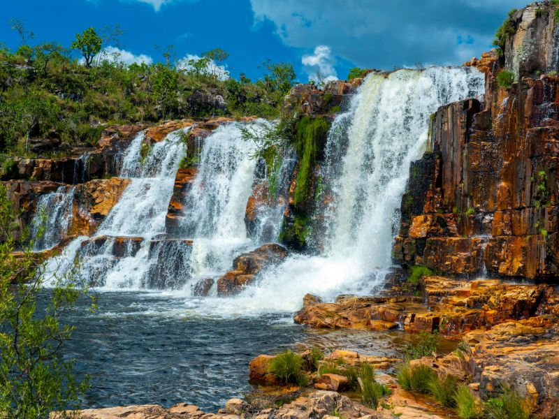 Cachoeira na Chapada dos Veadeiros