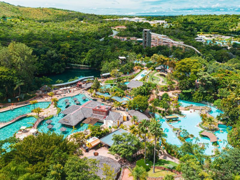 piscina de água termal no Rio Quente Resorts