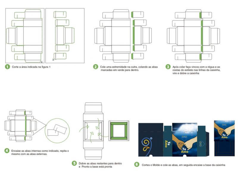 passo a passo caixinha