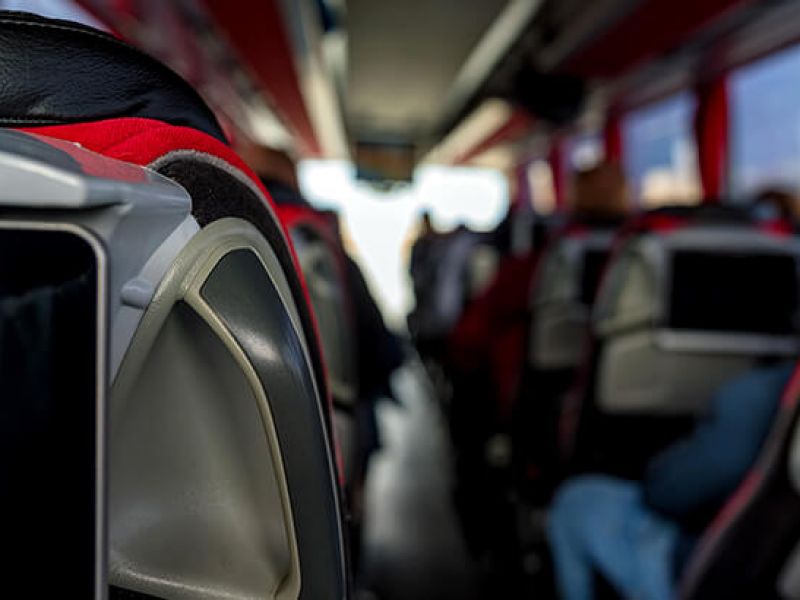 foto interna de ônibus de viagem de pires do rio a caldas novas