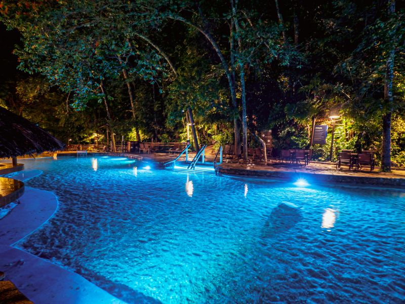 piscina de água termal no Rio Quente Resorts
