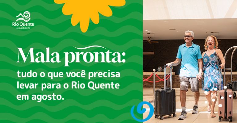 Mala pronta: tudo o que você precisa levar para o Rio Quente em agosto